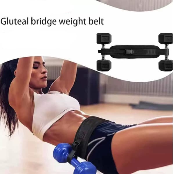Håndvægtsbælte til Glute Bridges | Støttebælte til Squats og Glute Træning