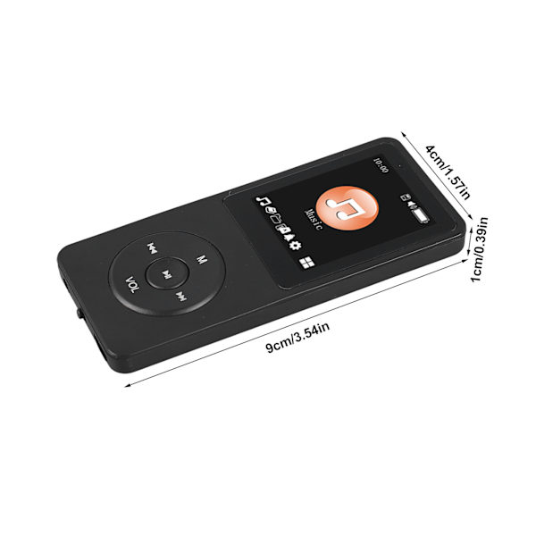 Trådlös MP3-spelare HiFi Ljudenhet Brusreducering Inbyggd Ordbok Kompakt Lätt Bluetooth Aktiverad Lång Batteritid Stödjer