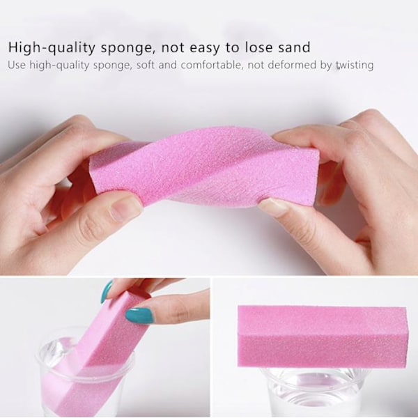 10 st Bufferfil / nagelfil till puts och filning Grön Grön