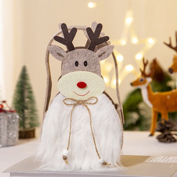 Julgodispåsar (2 st) Presentpåsar, 2 designer Jultomte, Älg Presentpåsar Julfest