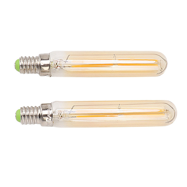 2 st LED-rörlampa 4W E14 2300K Rörformade glödlampor