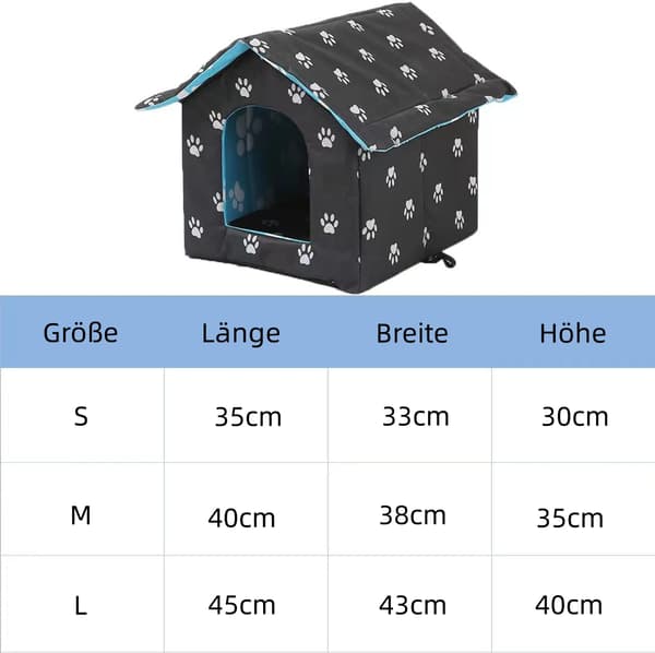 1 stk. katteseng - firkantet seng (sort) - str. M