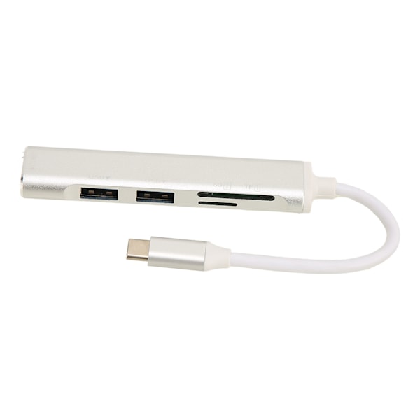 USB 3.0 Hub 5 i 1 USB-port Expander Multifunktionell USB-splitter med USB-minneskortplats för PC