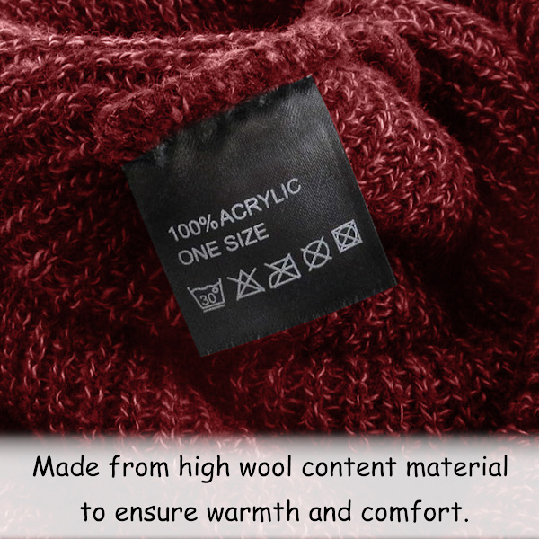Randig Pullover-mössa för höst och vinter, herr- och dammössa i varm ull för höst och vinter, stickad utomhusmössa
