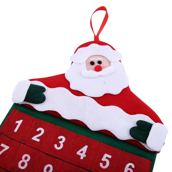 Julepynt Stoflommer Glædelig Jul Julemand Far Adventskalender Nedtællingspynt