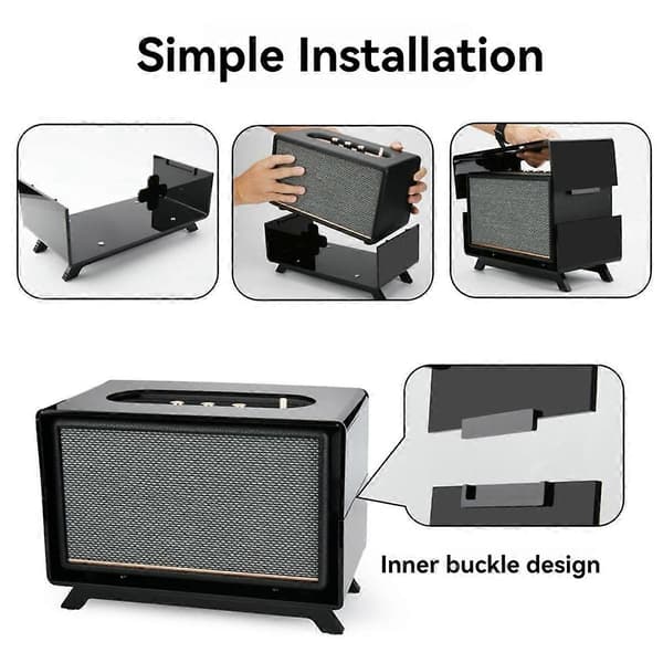 Retro Akryl Borddisplay Stand til Acton III Bluetooth Højttaler Organiser og Fremvis