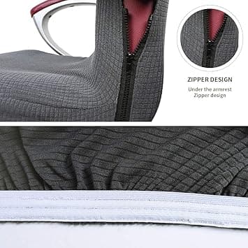 Kontorstolbetræk Universal Stretch Mikrofiber Vaskbart Kontor C