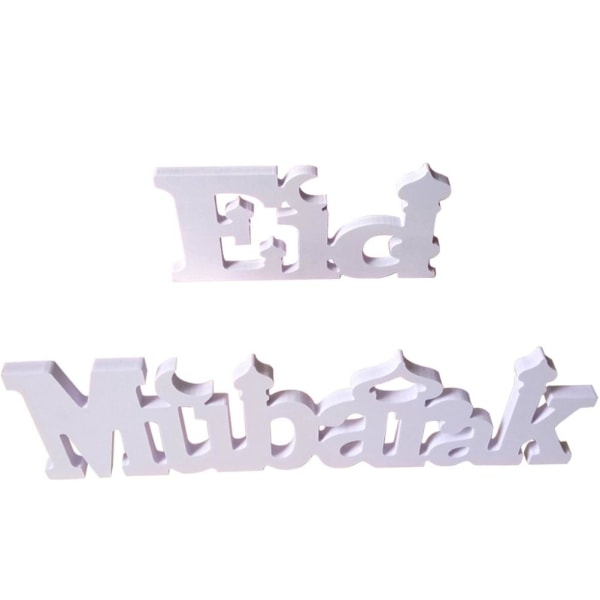 Eid Mubarak Träbokstavsdekoration Ramadan Matbord