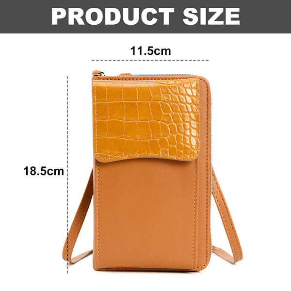 Liten crossbody-mobilväska för kvinnor, axelväska