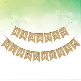 Jutebanner Muslimsk Eid Vimpel Ramadan Eid Mubarak Dragflagga Party Dekorationsmaterial