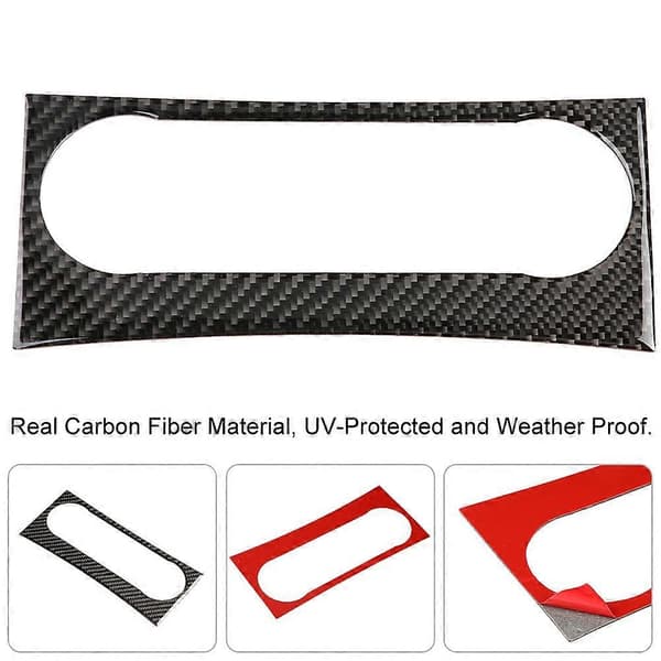 Karbonfiber Midtkonsoll Klimaanlegg Deksel for W204 2005-2012