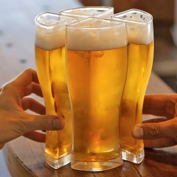 4 i 1 Akryl Ölmugg 4PCS Ölmugg Fest Semester Födelsedag