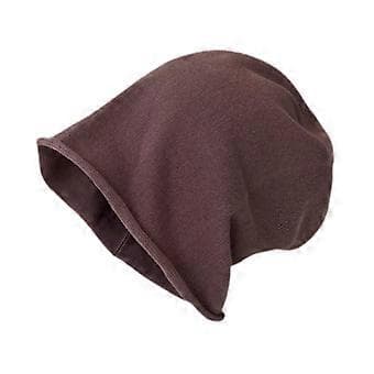 Säckig Mössa för Män Mode Bekväm Hip Hop Elastisk Stickad Mössa Skull Cap (Brun)