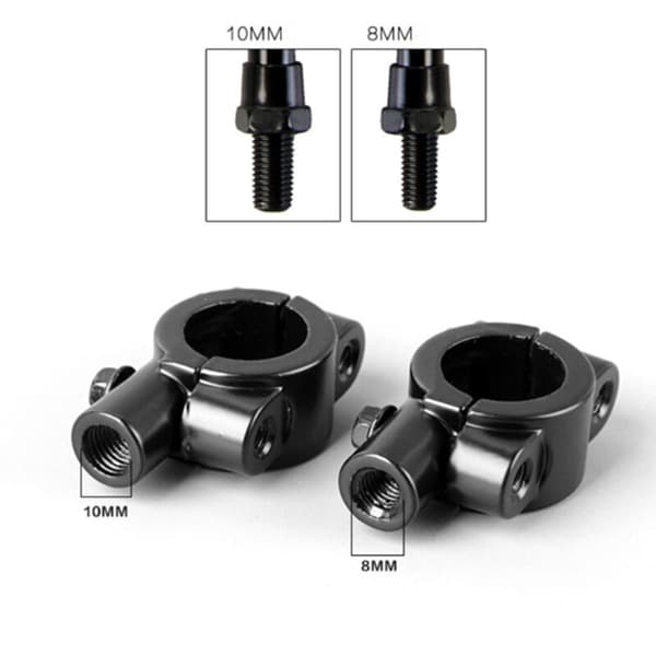 2 stk. Motorcykelstyr Spejlbeslag, Universal 7/8\" Styr