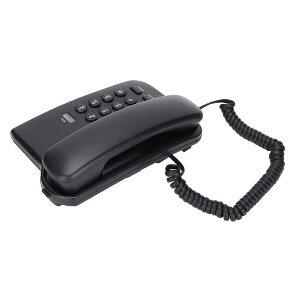 Väggmonterad fast telefon med samtalsindikator, P T Dual Mode Anti-Interference fasttelefon stöder återuppringning för hotell och kontor