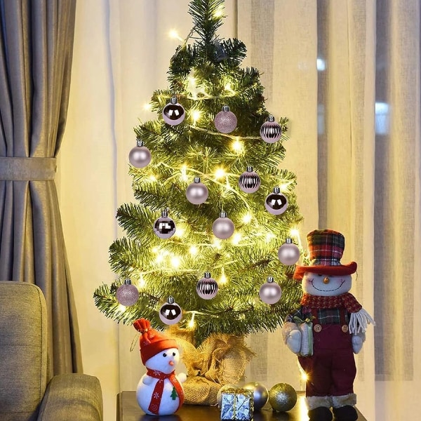 6cm Christmas Ball Ornaments 30 Pcs Small Shatterproof