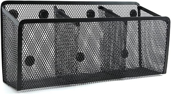 Pennställ förvaringskorgar, magnetiskt pennställ, skrivbordsorganisatör,
