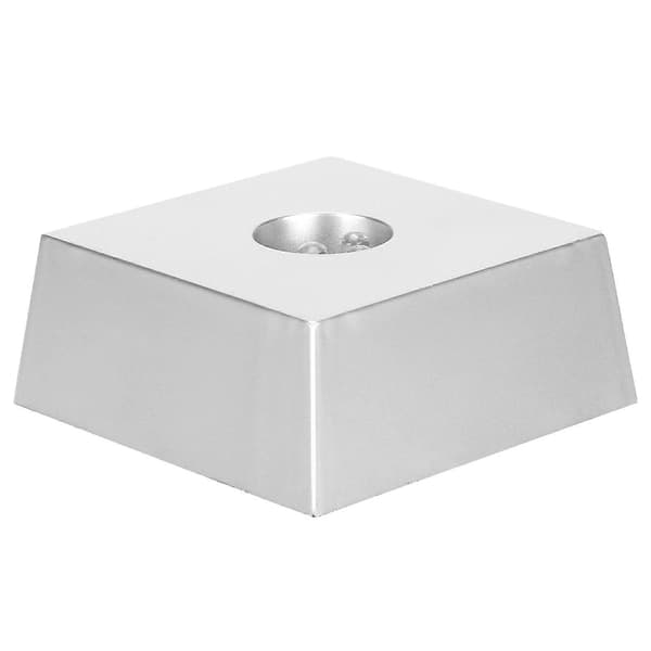 7 Fargerik LED Lysbase Display Stativ Krystall Lysholder Liten Trapesformet Lysbase