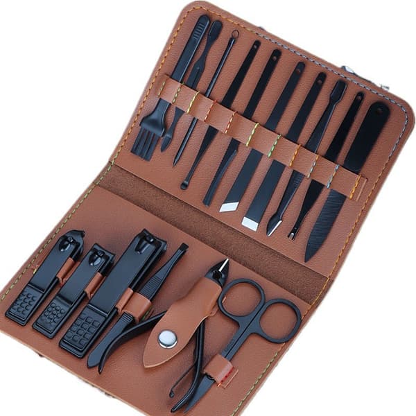 Manikyr Pedikyr Kit - Professionell Rostfritt Stål Nagelklippare