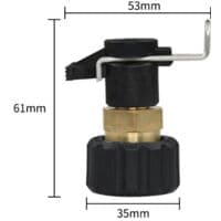 Højtryksrenseradapter, M22 14mm slangetilslutning