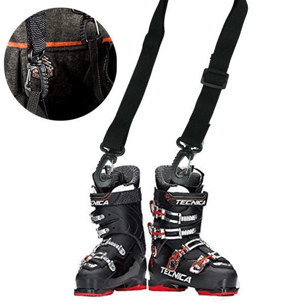 Nylon Snowboard Støvle Bærerem til Rulleskøjter, Skistøvler, osv. Sort Skiudstyr