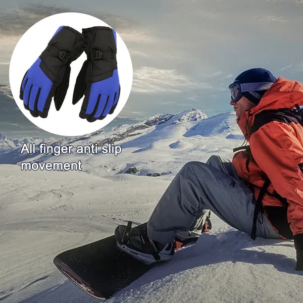 Vinterhandskar för män Snötäta Vantar Utomhussport Skidåkning Säker Varm