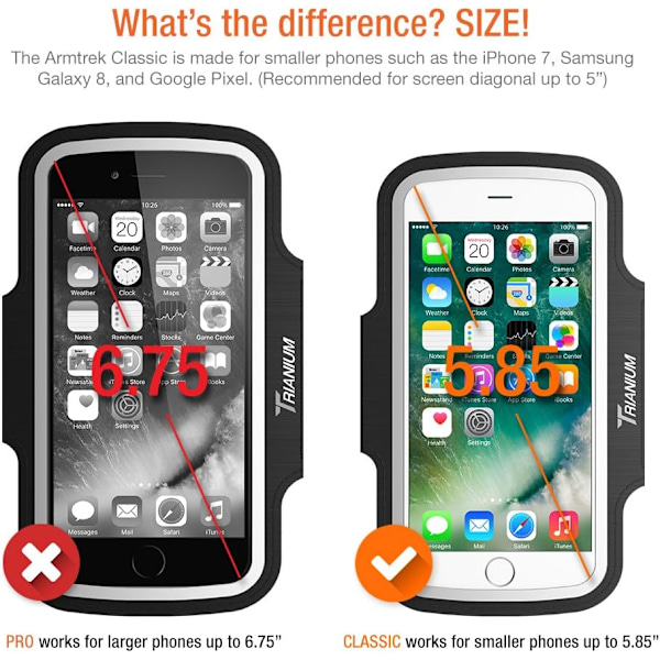 Trianium Armband, Vattentålig Stort Mobiltelefon Armband för