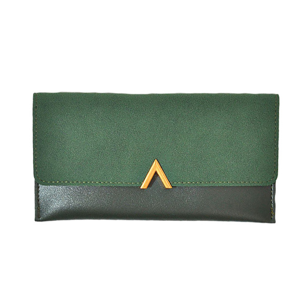 Slim tunn PU-läder kreditkortshållare Bifold Clutch Wallets