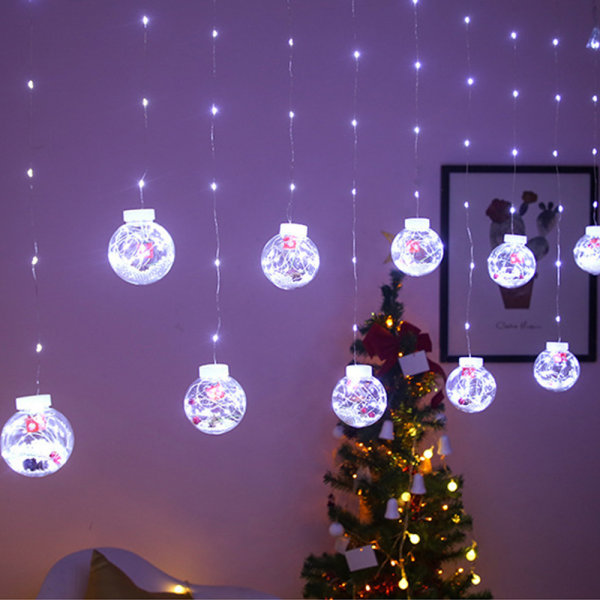 Christmas Curtain Light 8 Modes Led Window String Light for