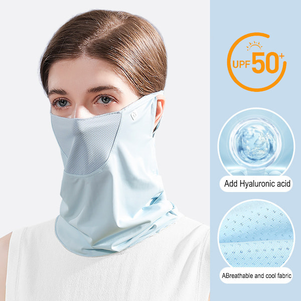 Halsduk Mask UPF 50 Solskydd för Män & Kvinnor,