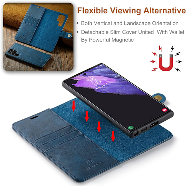 DG.MING  för Samsung Galaxy S22 Ultra,grå grå