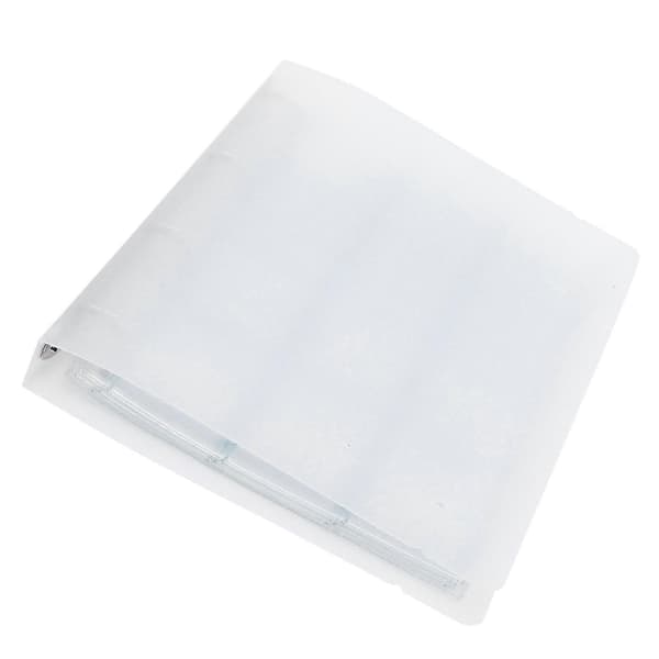 Transparent ringbind fotoorganisator badge opbevaringsbog perforeret ring samlingsmappe 6 sider (skal 12-hullers inderside)