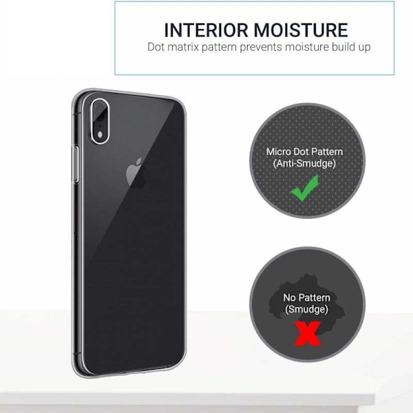 360° Heltäckande Silikonfodral iPhone XR Transparent