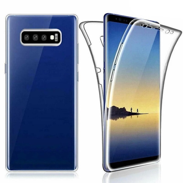 Dubbelt Silikonfodral med Touchfunktion - Samsung Galaxy S10e Transparent/Genomskinlig Transparent/Genomskinlig