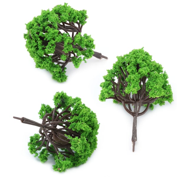 3PCS Miniatyrträd Prydnad Sukkulenta Mikro Landskap Växter