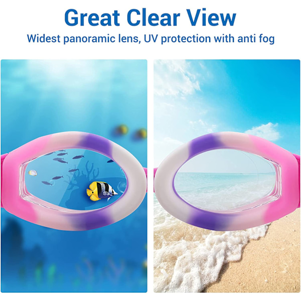 Barn Snorkel Simmask, Barn Dykmask Anti-Dimma Simglasögon