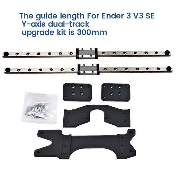 Dobbelt Y-akse skinneopgraderingssæt til V3 SE MGN9H Styreskinne 300 mm Højpræcisionssæt 3D-printertilbehør