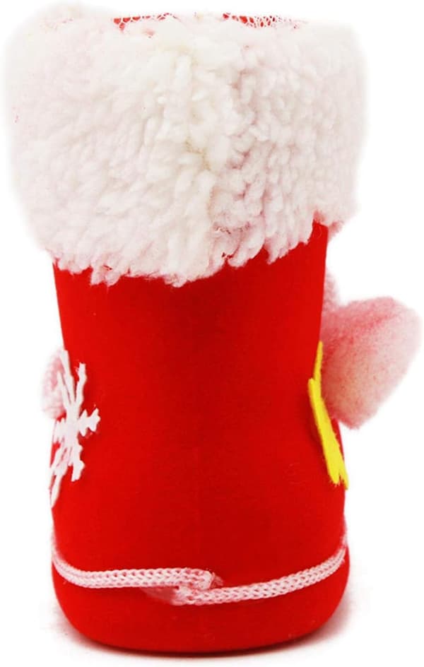 Julgodisväska Julgodis Strumpfyllare Hemdekorationer Presentpåsar, röd, M