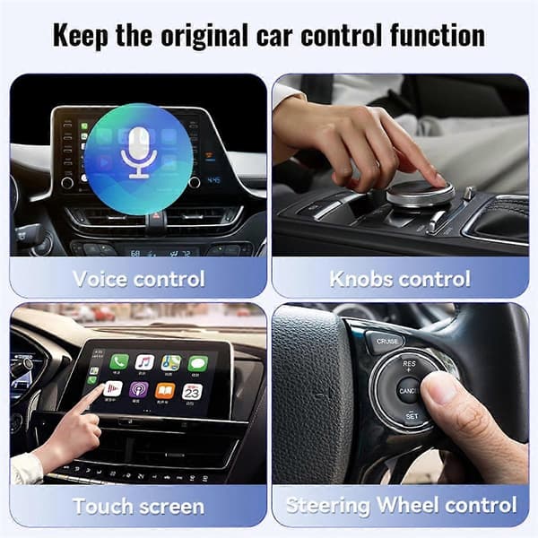 2i1 trådløs CarPlay-adapter Android Auto til K5 Carnival Picanto Soul Seltos Telluride EV6