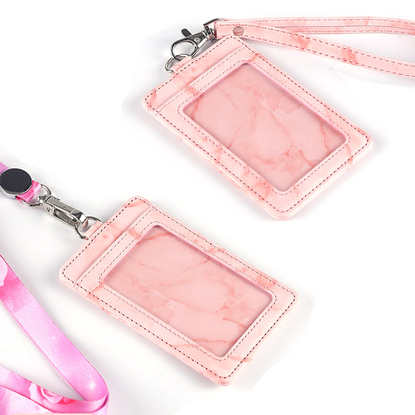 2-pack korthållare, vertikal PU-läder ID-korthållare