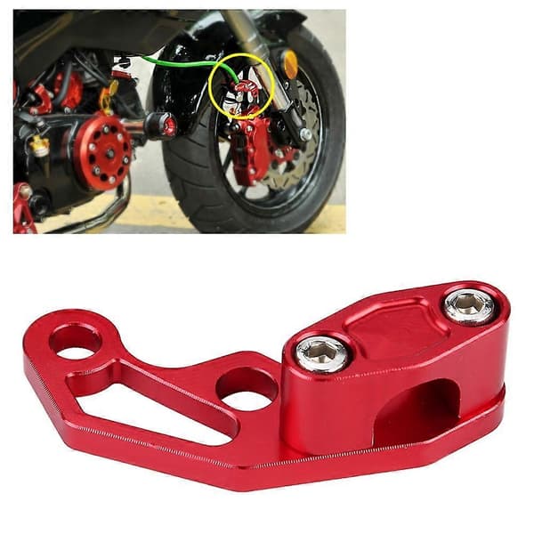 Aluminiumlegering Motorcyklar Broms Koppling Kabel Tråd Klämma Röd