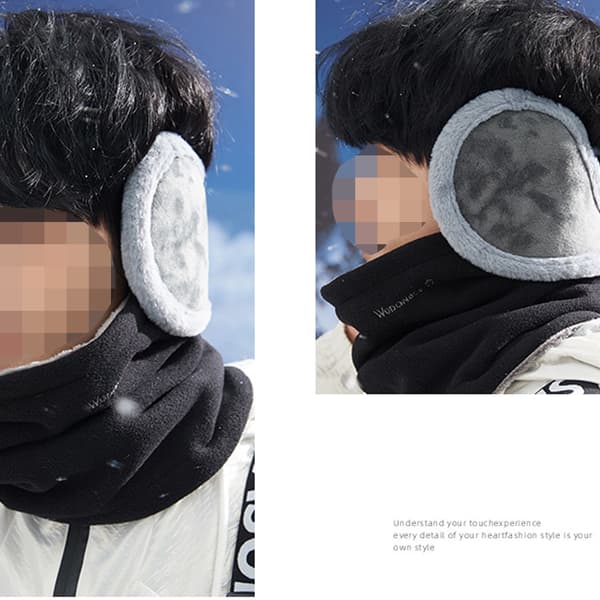 Värmare för män och kvinnor Klassiska Unisex Vinter Varma Öronmuffar blue