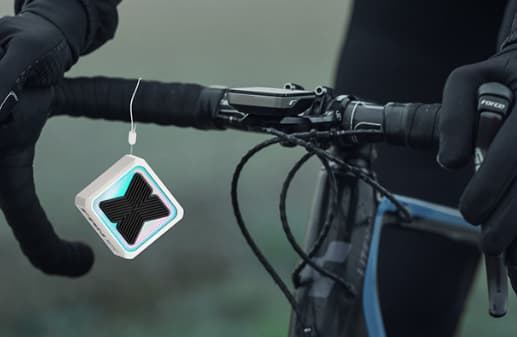Mini Bluetooth-højttaler: Bærbar trådløs udendørshøjttaler (hvid)
