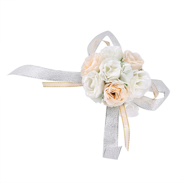 2 st vackra handblommor brudtärna handledsdekorationer