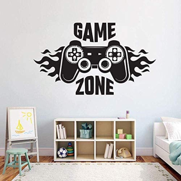 Väggdekal för barns sovrum Heminredning Game Zone Gamer