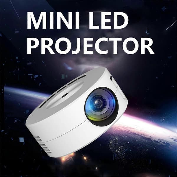 YT200 Mini Projektor LED Hjemme Mediaspiller Lyd Bærbare Projektorer USB Video Kablet Projeksjon Samme Skjermspeil