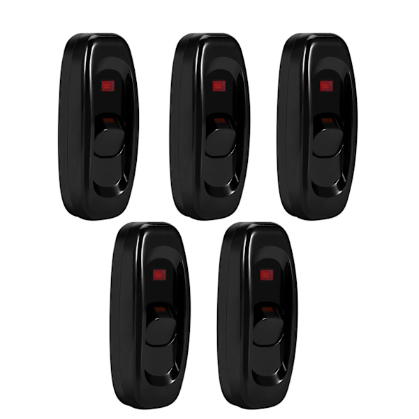 AC 250V 10A Inline PÅ/AV Bordslampa Sladdkabelströmbrytare