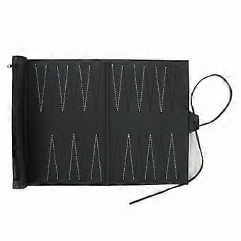 Reise Fritids PU Lær Rull-Opp Backgammon Sett for Voksne Barn Leker()