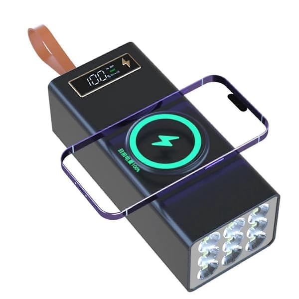 Bærbar DIY mobil strømboks Ekstern 21x18650 5V loddefri batteriladeboks USB Type C B