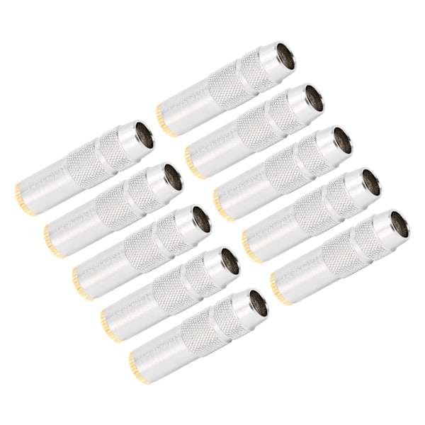 10 st 2,5 mm hona adapter guldpläterad hona jackomvandlare för smartphones ljud hörlurar